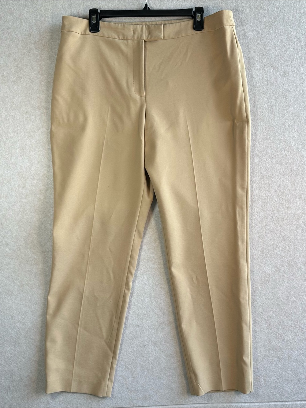 Anne Klein Women’s Pants Size 12 Tan Straight leg trousers